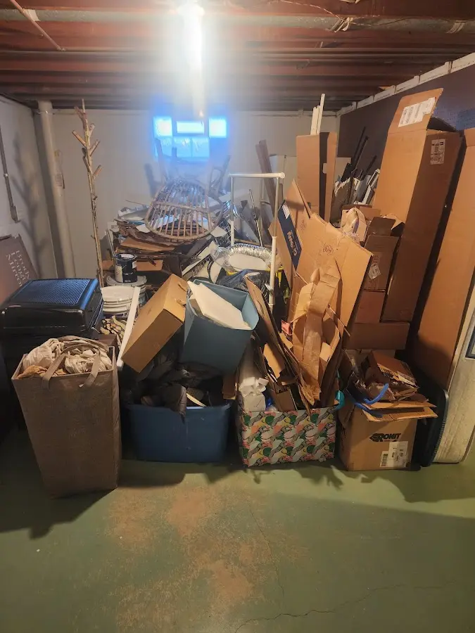 Roll-off dumpster container at job site for Concrete Dumpster Rental in Rochester Hills